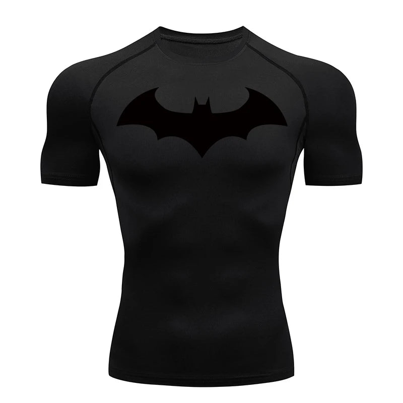 Bat Compression Shirts for Men Short Sleeve