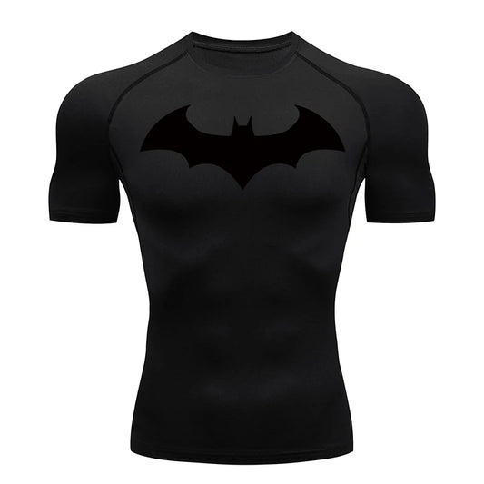 Bat Compression Shirts for Men Short Sleeve