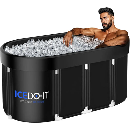 Upgrade 129 Gal XL Large Oval Ice Bathtub