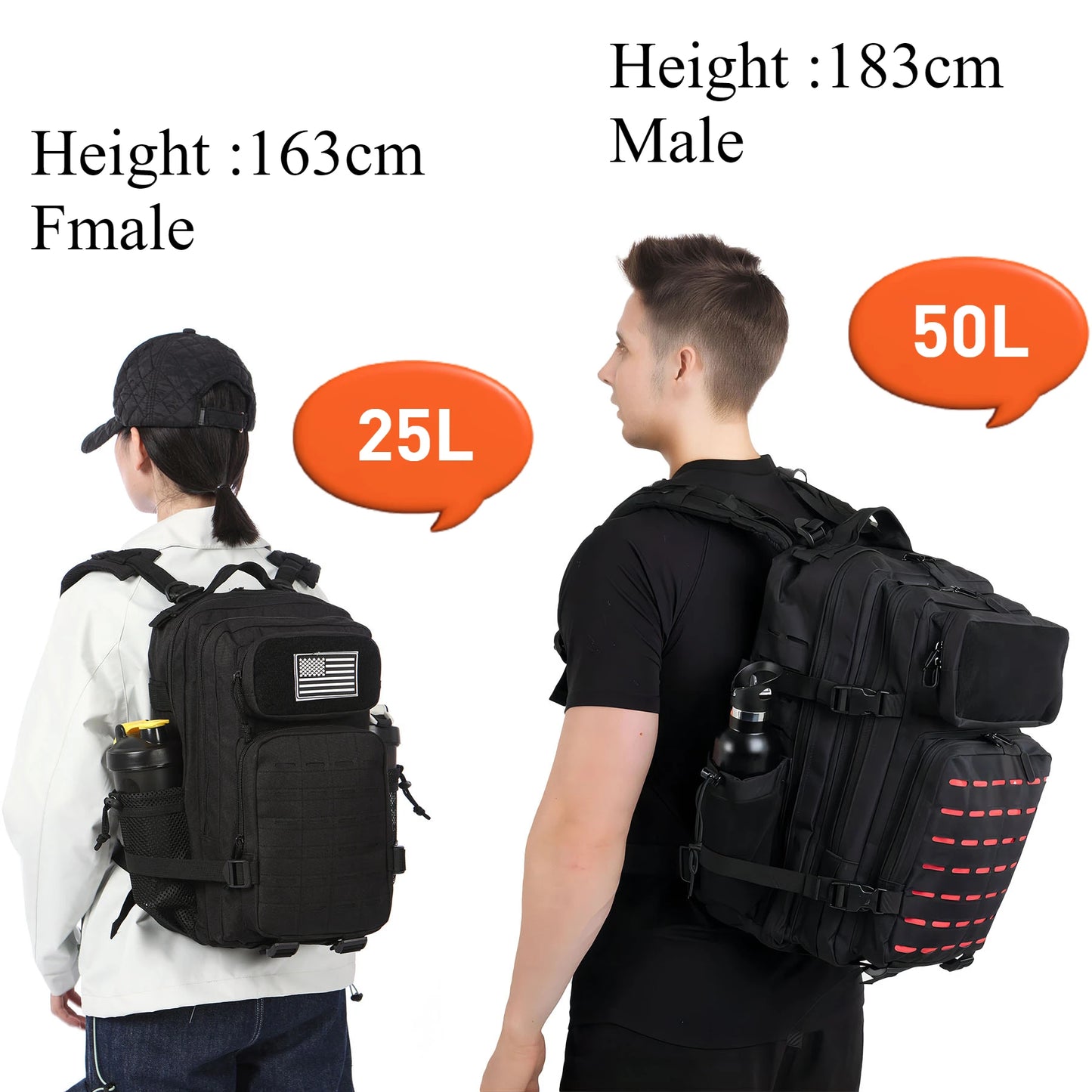 25L/50L Tactical GYM Backpack