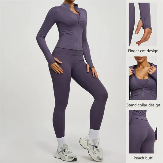 Women's Two Piece Tracksuit Yoga Set