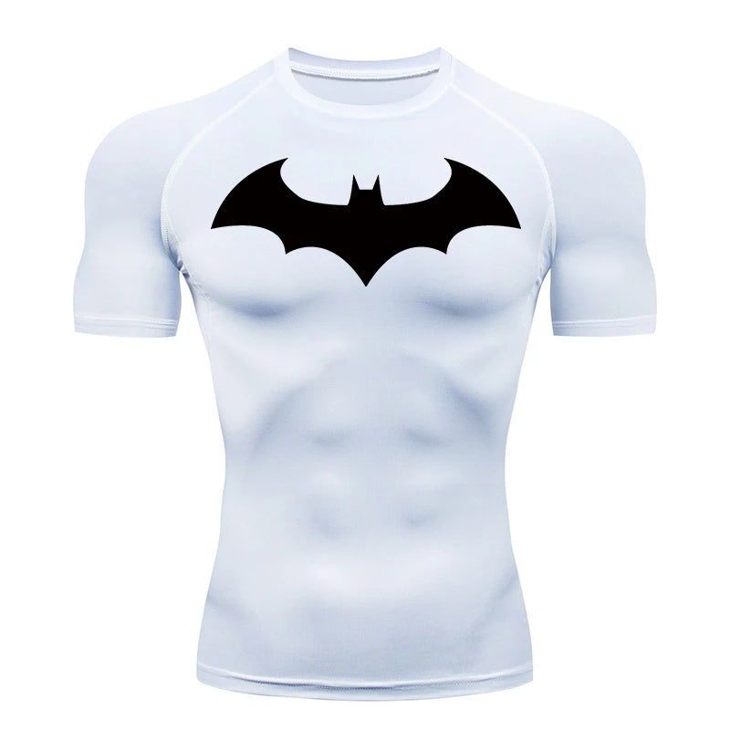 Bat Compression Shirts for Men Short Sleeve