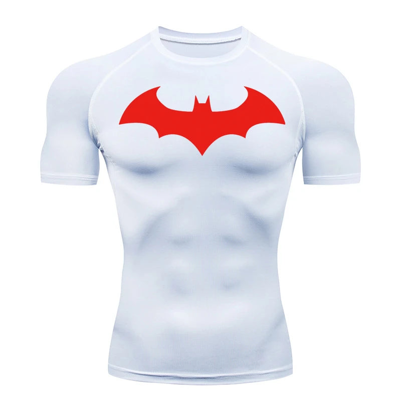 Bat Compression Shirts for Men Short Sleeve